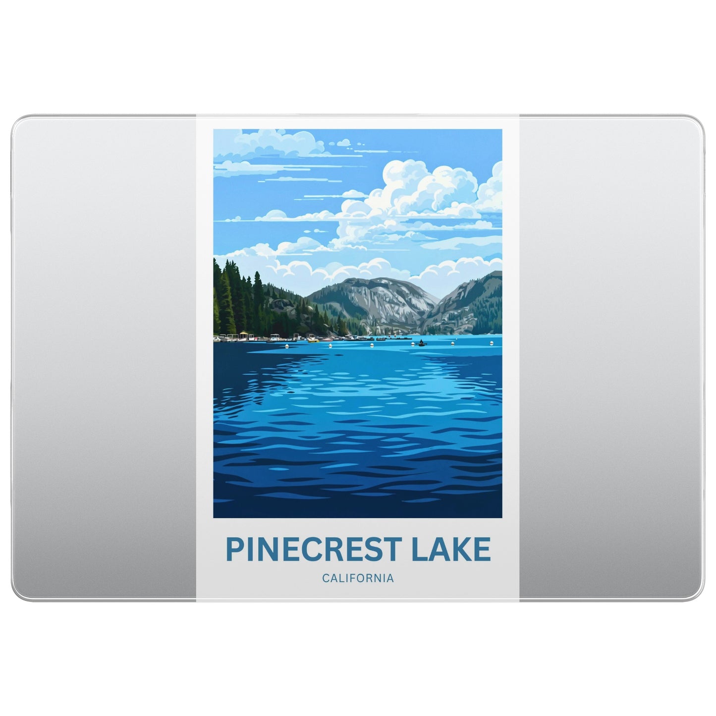Pinecrest Lake Travel Poster - California Wilderness Calm