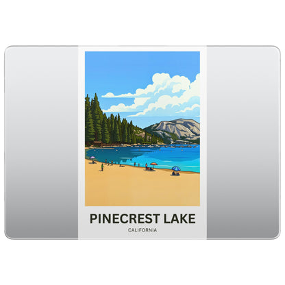 Pinecrest Lake Travel Poster - Whispering Pines Lake