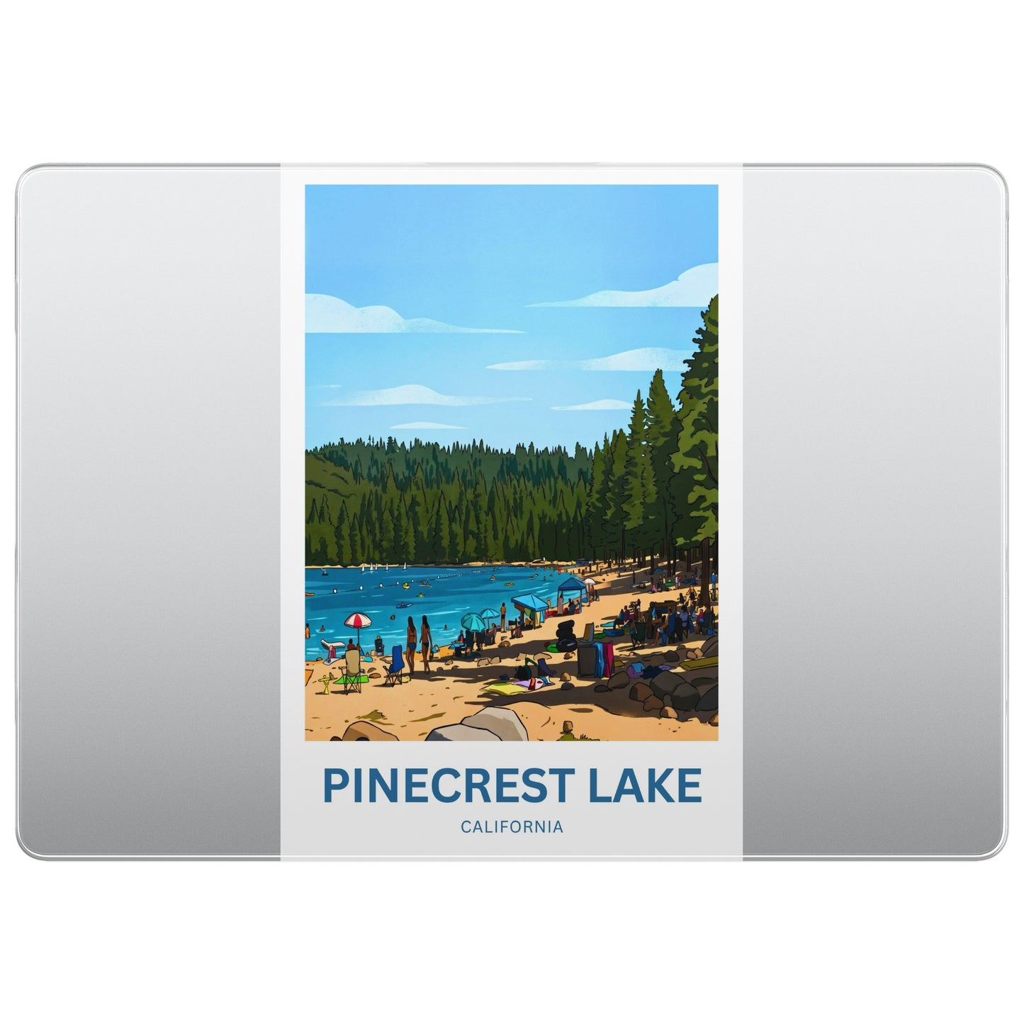 Pinecrest Lake Travel Poster - Summer Glow