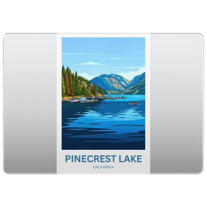 Pinecrest Lake Travel Poster - Alpine Blue Escape