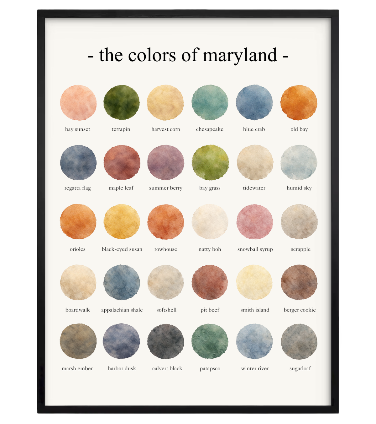 The Colors of Maryland