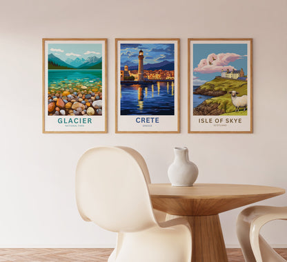 Crete Travel Poster