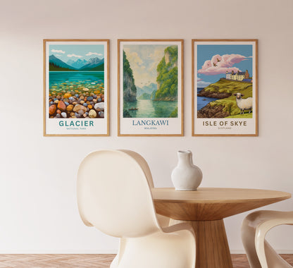 Langkawi, Watercolor design poster, Malaysia Print, Langkawi Wall Art