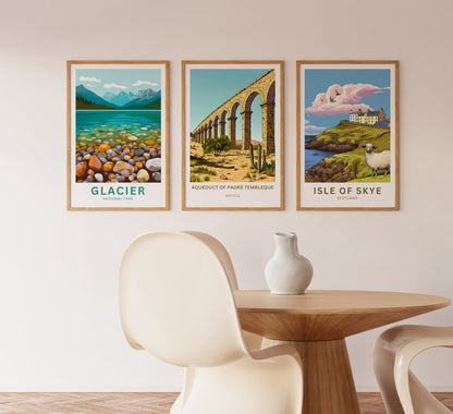 Aqueduct of Padre Tembleque Travel Poster - Cultural Landmark