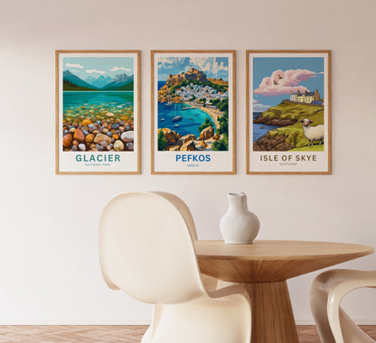 Pefkos Travel Poster - Rhodes Haven