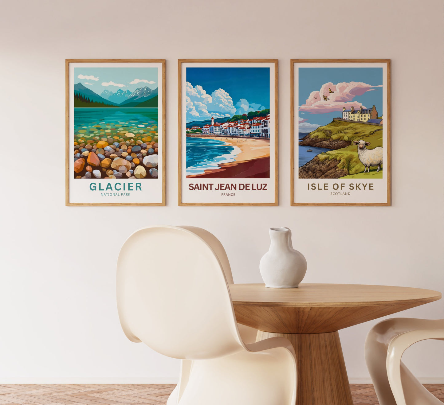 Saint-Jean-de-Luz Travel Poster - Captivating Beach