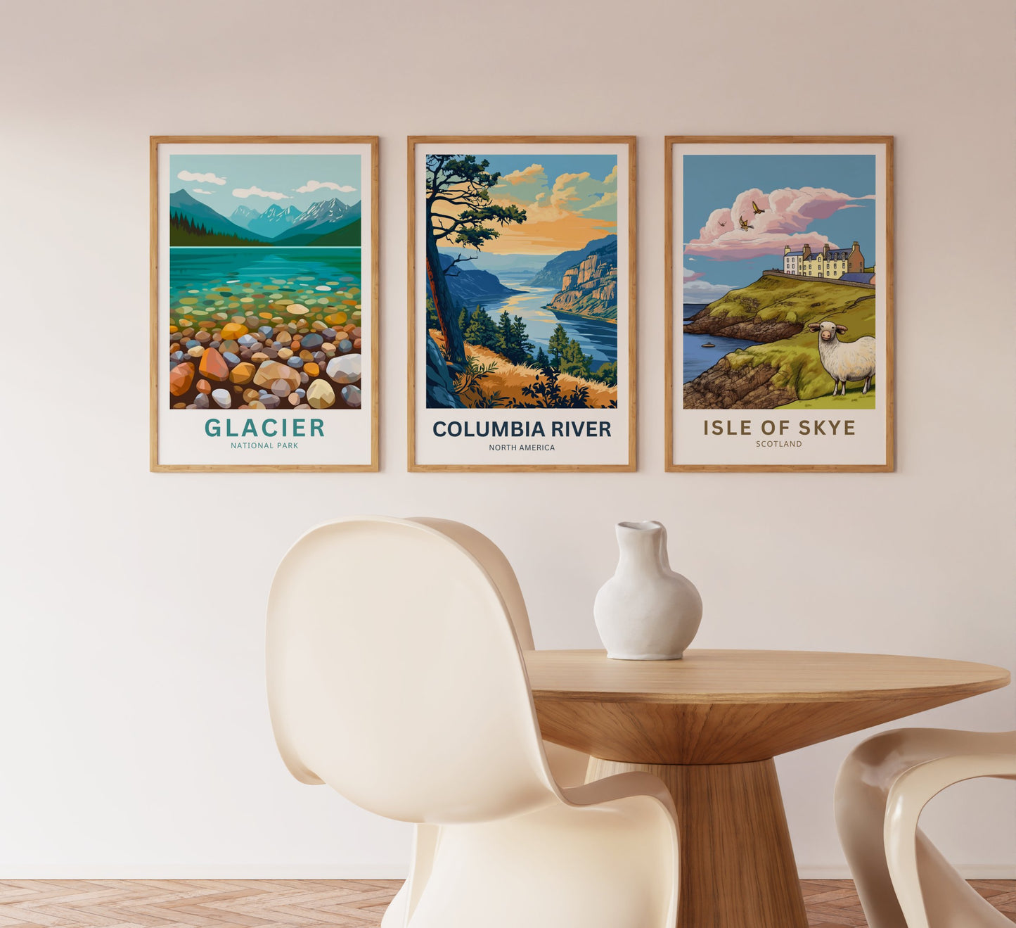Columbia River Travel Poster- Pacific Northwest Icon