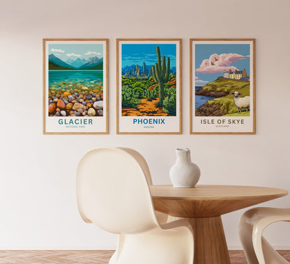 Phoenix Travel Poster - The Heart of the Sonoran Desert