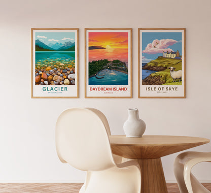 Daydream Island Travel Poster - Sunset