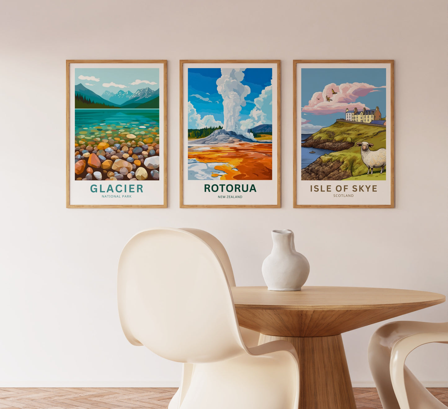 Rotorua Travel Poster - New Zealand’s Thermal Heart