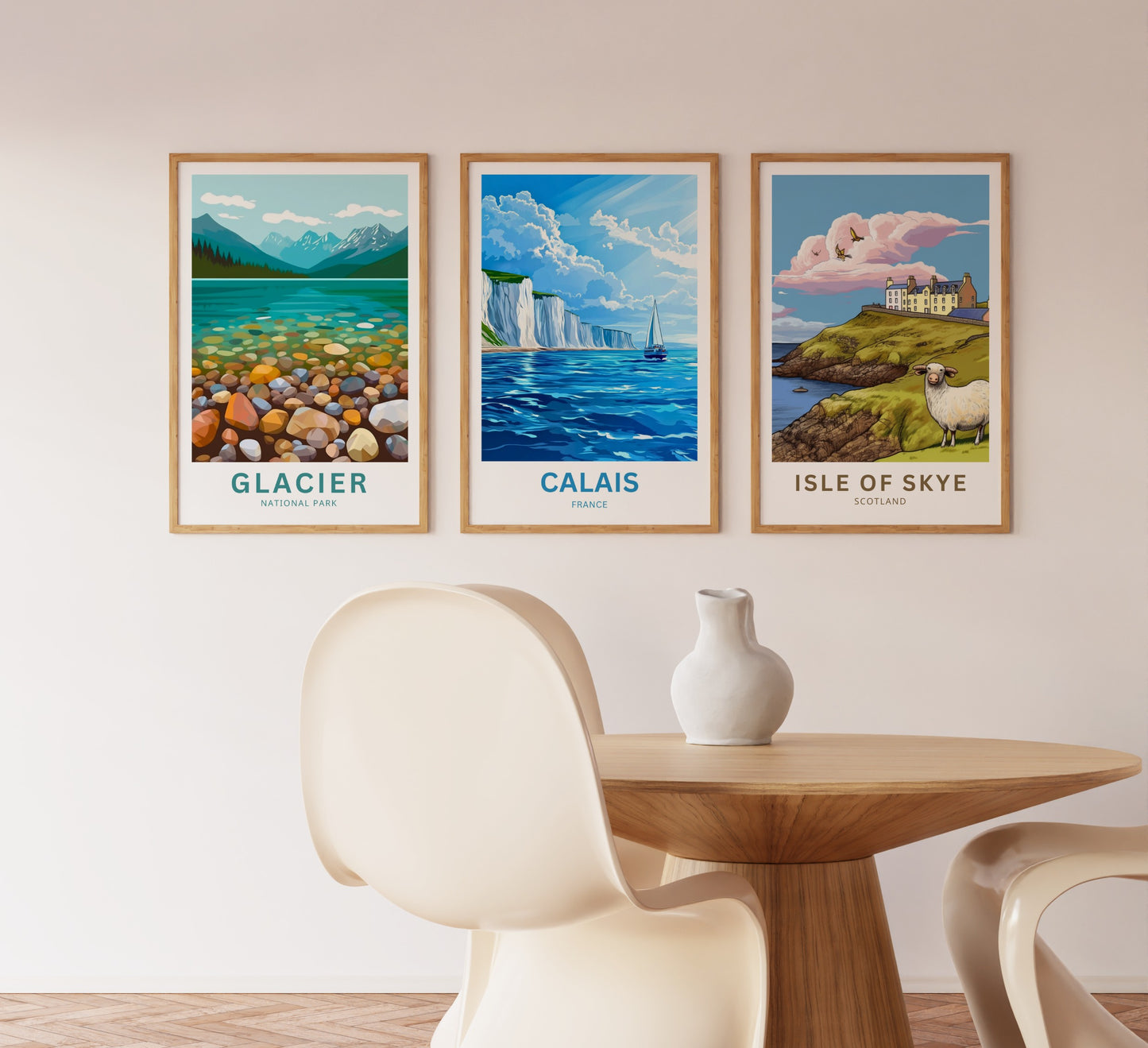 Calais Travel Poster - Blue Seas