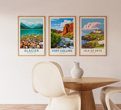 Fort Collins, Colorado Travel Poster