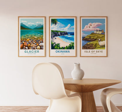 Okinawa Beach Travel Poster  - Japan