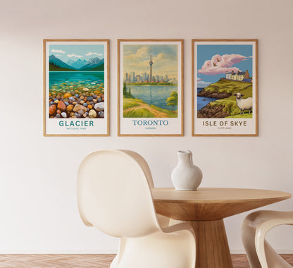 Toronto, Watercolor design poster, Canada Print, Toronto Wall Art