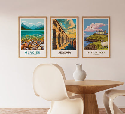 Segovia Travel Poster - Home of the Aqueduct