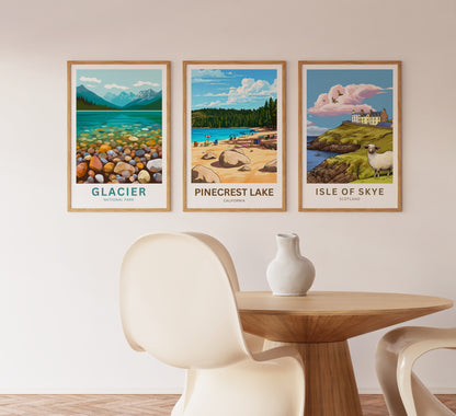 Pinecrest Lake Travel Poster