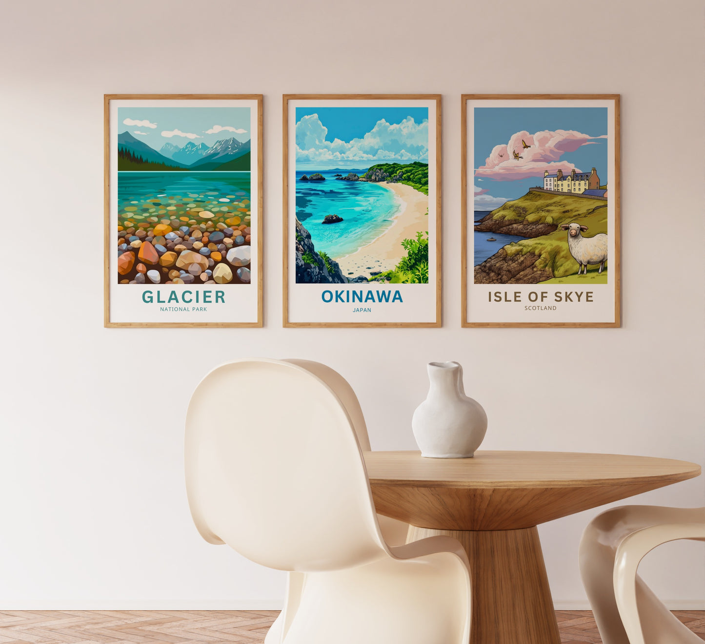 Okinawa Beach Travel Poster  - Japan Sea Paradise