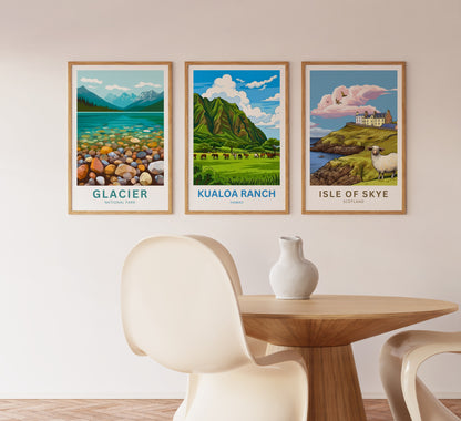 Kualoa Ranch  Travel Poster - Captivating Landscape