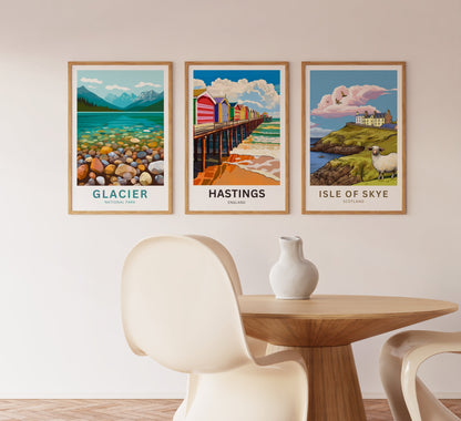 Hastings Travel Poster- England