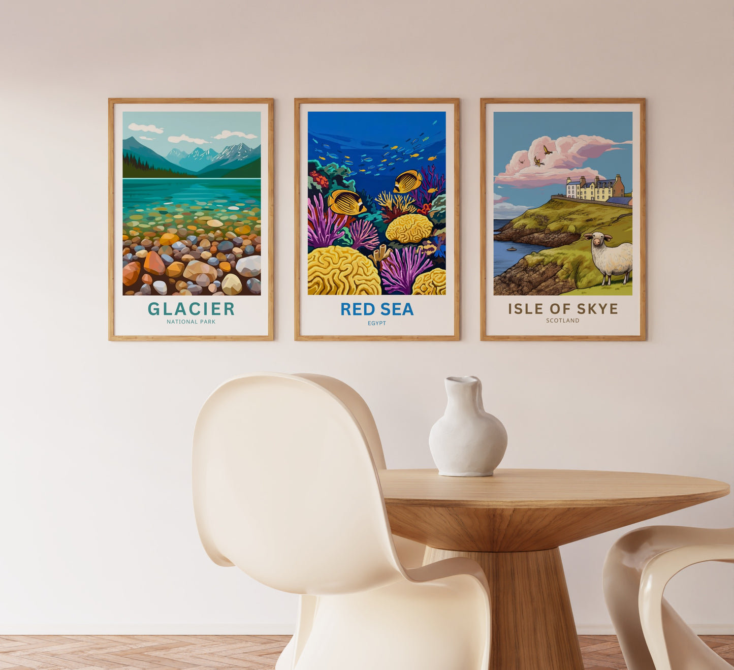 Red Sea Travel Poster - Living Coral