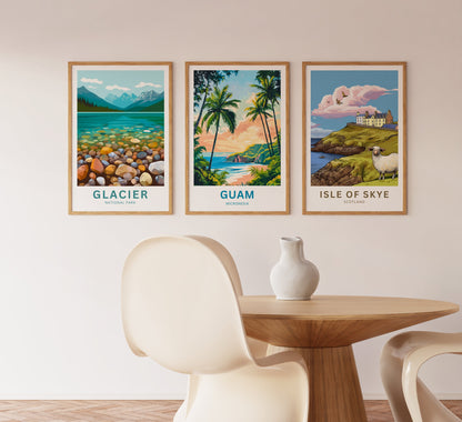 Guam Travel Poster - Captivating Coastal View of Guam