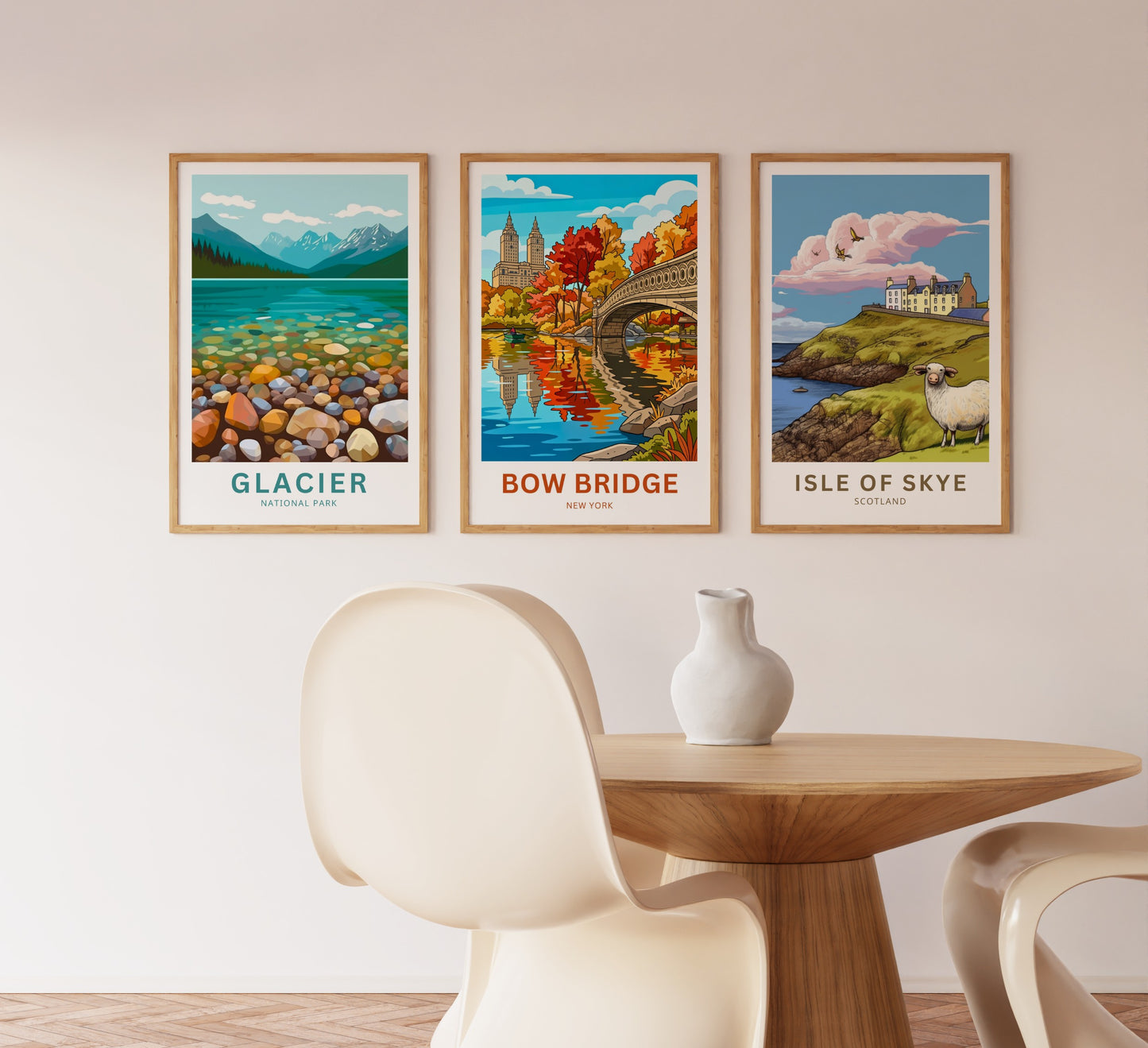 Bow Bridge  Travel Poster - Quiet Beauty in the City