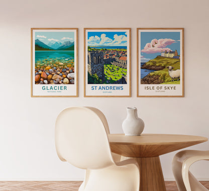 St. Andrews Travel Poster - Historical Land