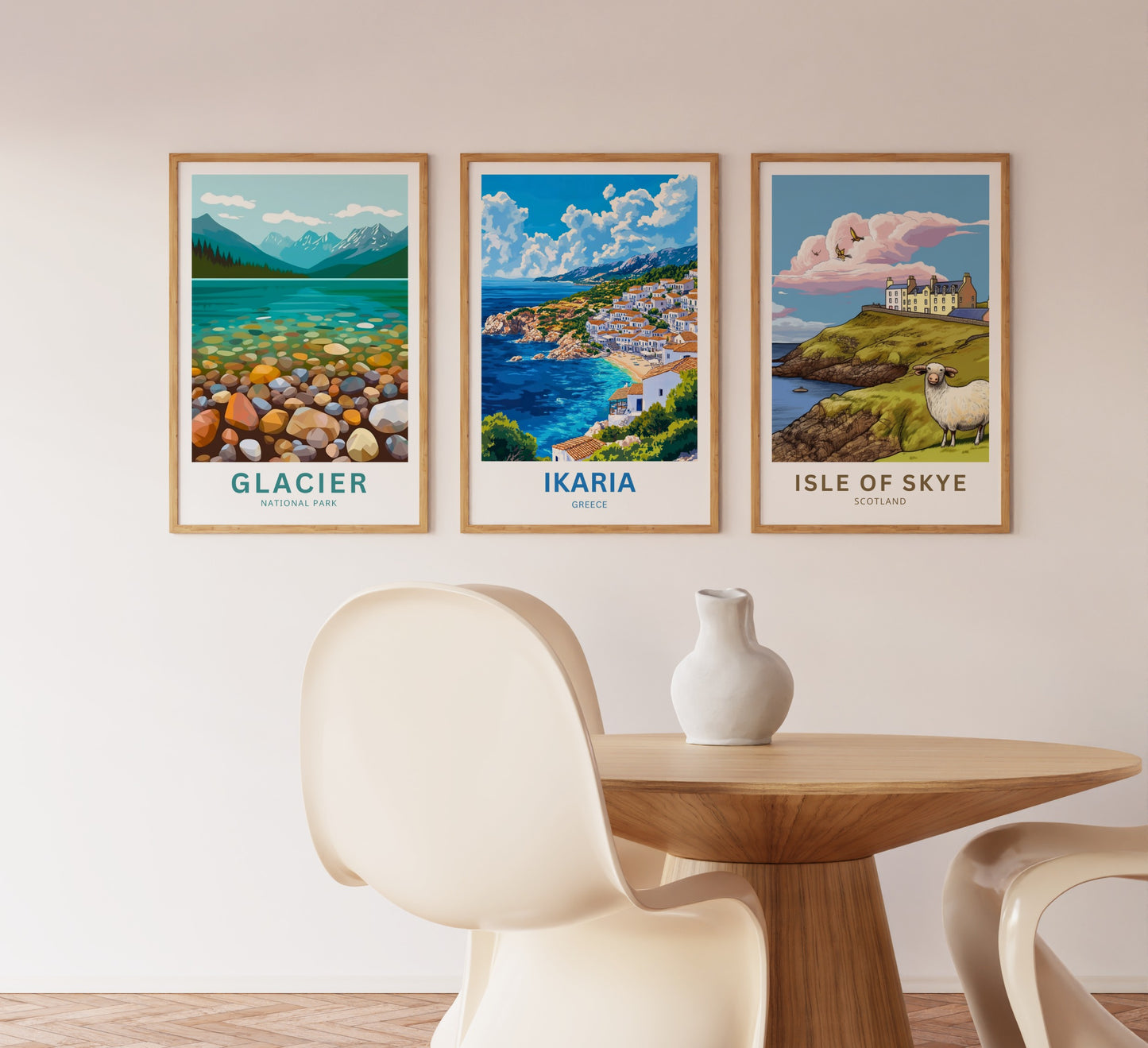 Ikaria Beach Travel Poster  - Captivating Aegean Living