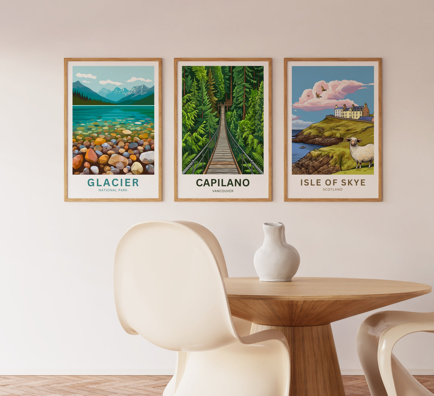 Capilano Suspension Bridge  Travel Poster - Timeless crossing