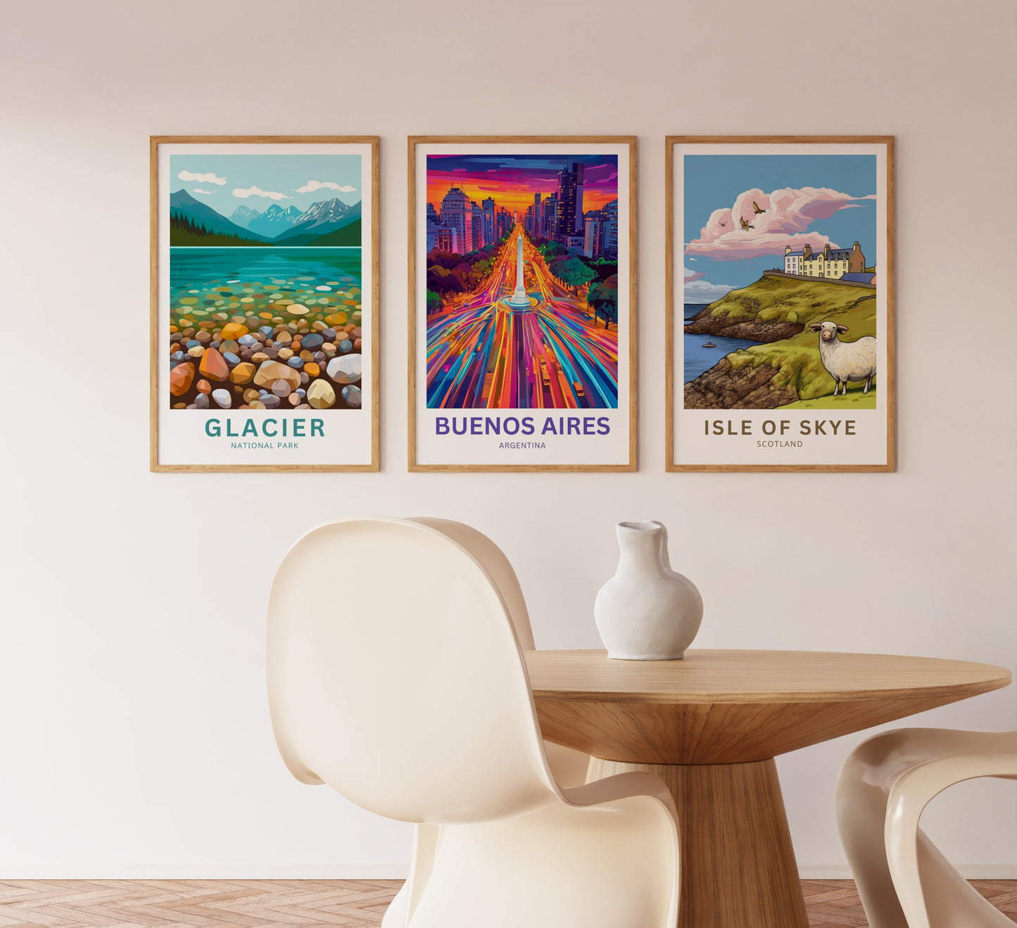 Buenos Aires Travel Poster - Vibrant Streets of Story and Soul