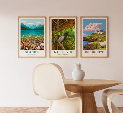 Napo River Travel Poster - Wild Nature