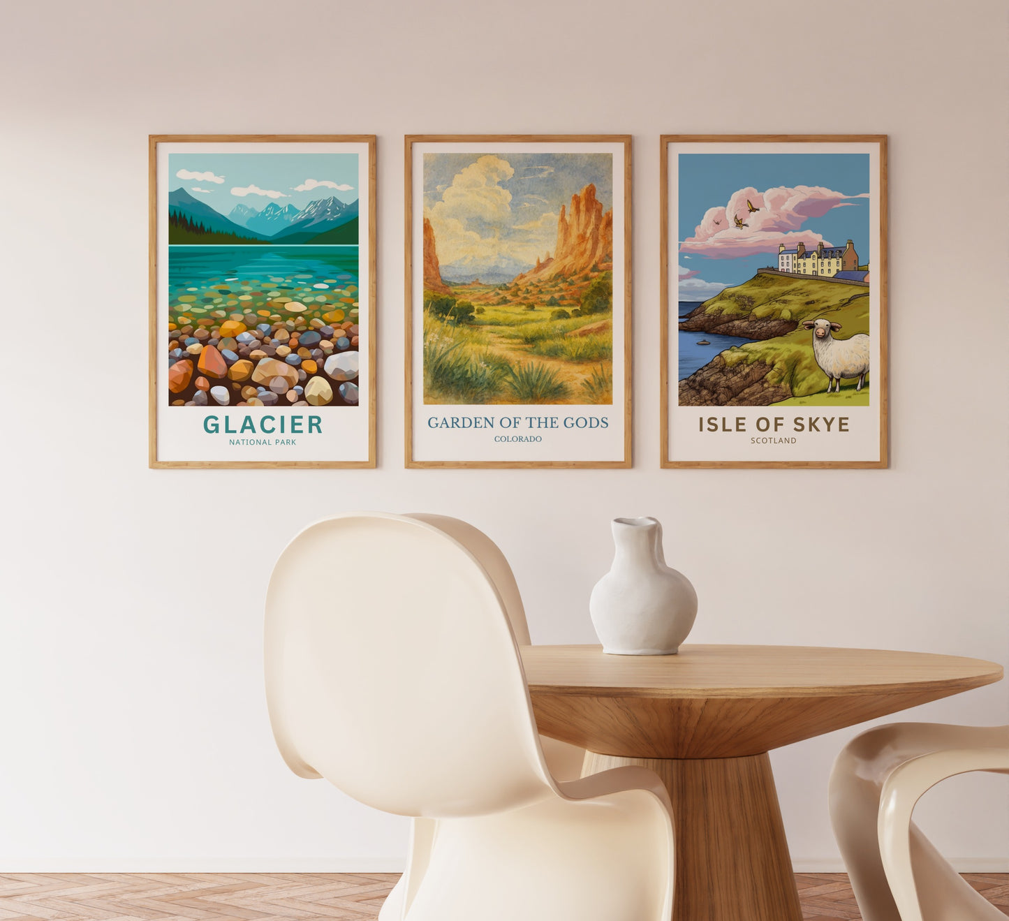 Garden of the Gods, Watercolor design poster, Colorado Print, Garden of the Gods Wall Art