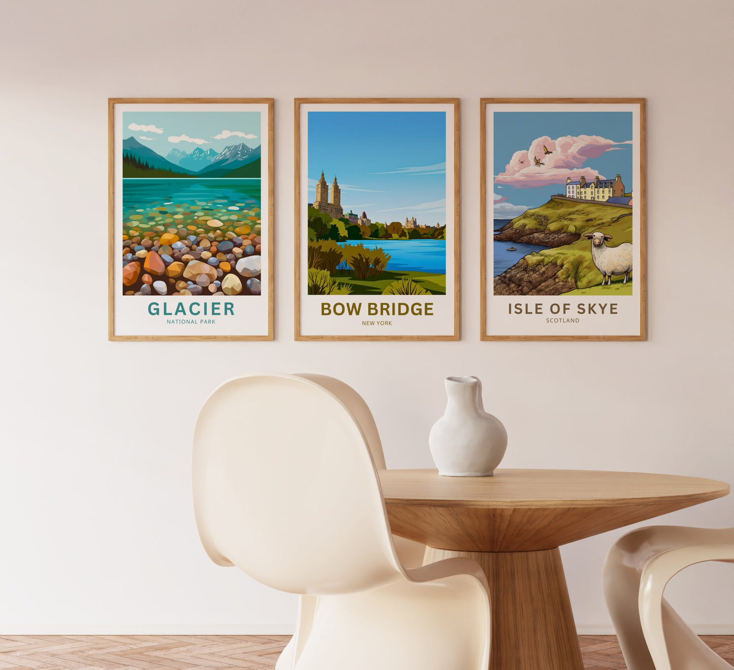 Central Park Bow Bridge  Travel Poster