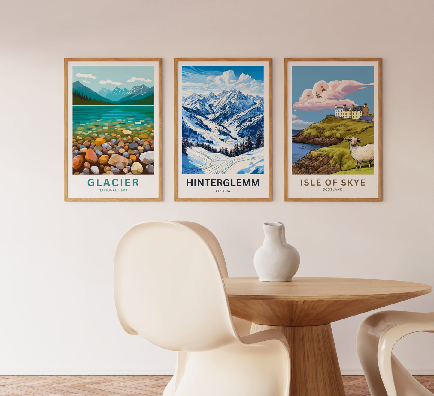 Hinterglemm Travel Poster - Austrian Hinterglemm Winter Wonderland