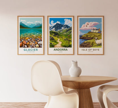Andorra Travel Poster- Heart of the Pyrenees