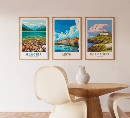 Leith Travel Poster - Sea Breezes, Cobblestones, and Culture