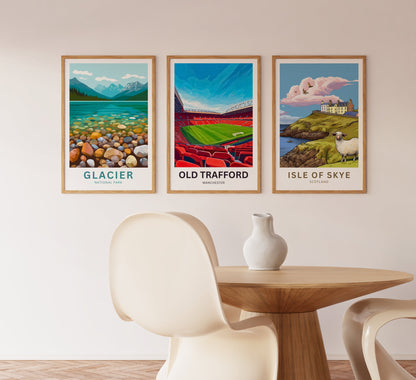 Old Trafford Travel Poster- England