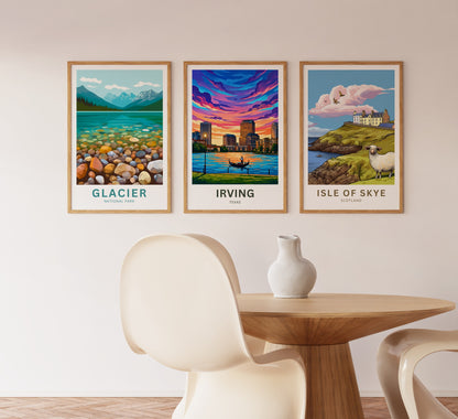 Las Colinas Irving, Texas Travel Poster - Dallas Metroplex