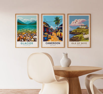 Cameroon Travel Poster - Local Street View