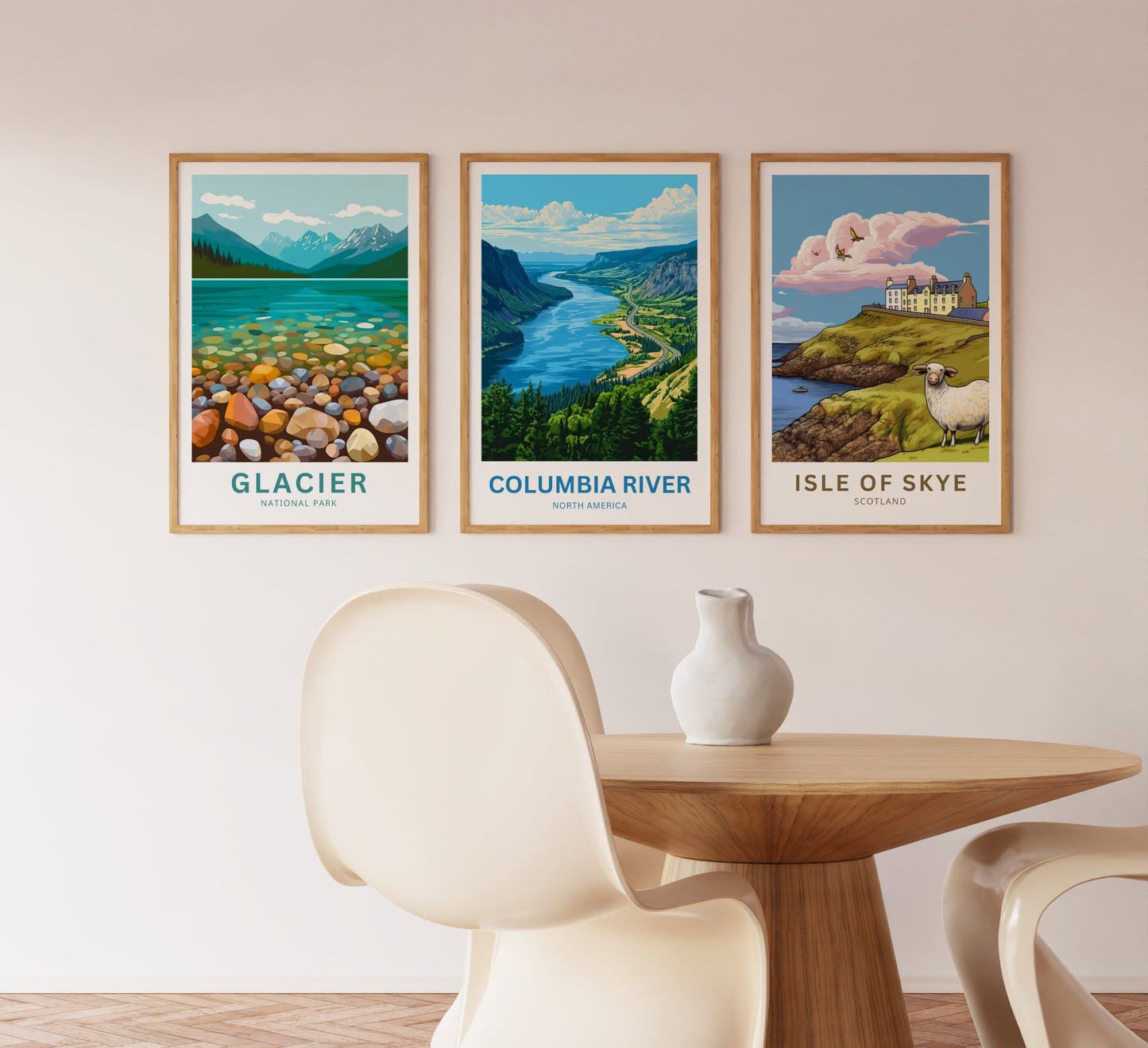 Columbia River Travel Poster- Washington