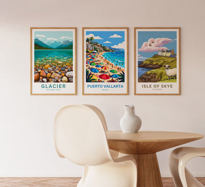 Puerto Vallarta  Travel Poster - Beach Days View