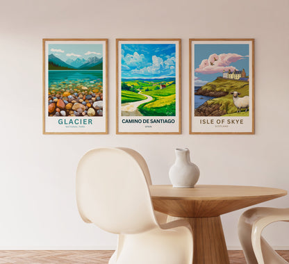Camino de Santiago Travel Poster - The Enchanting Villages of the Camino