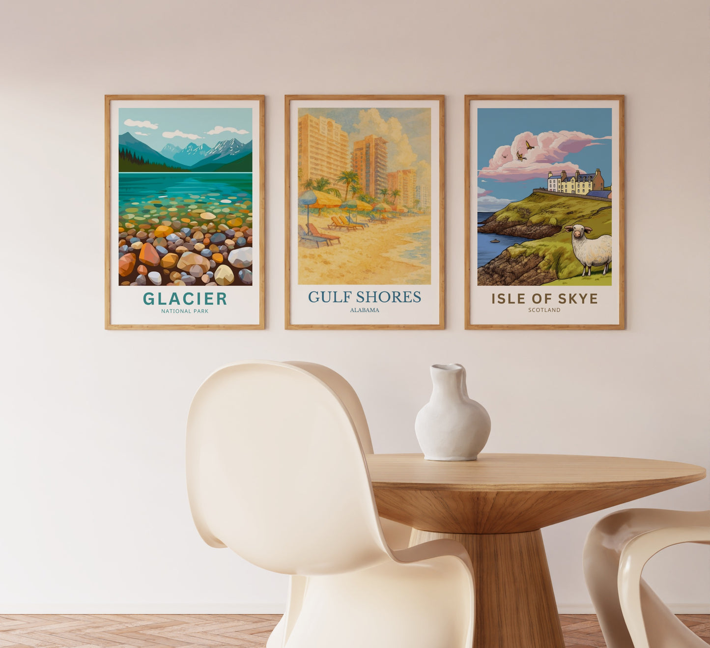 Gulf Shores, Watercolor design poster, Alabama Print, Gulf Shores Wall Art