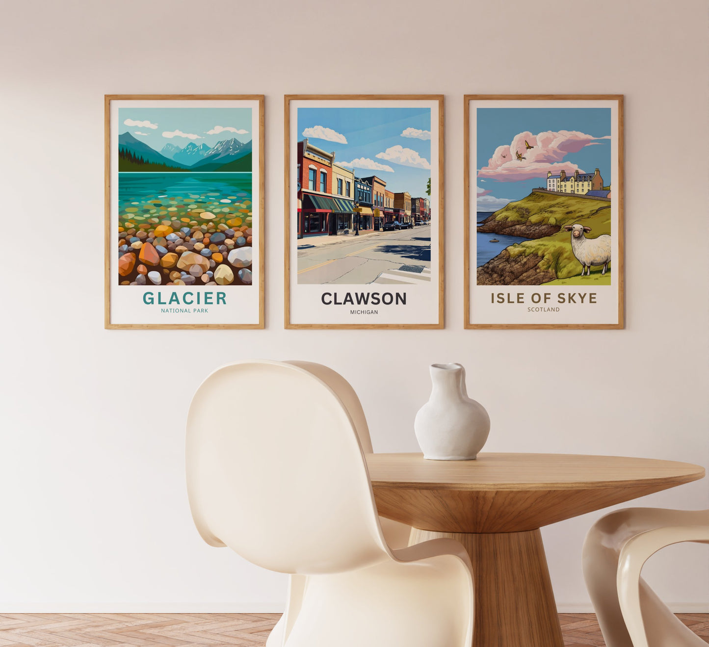 Clawson Travel Poster - Small Town, Big Heart – Michigan