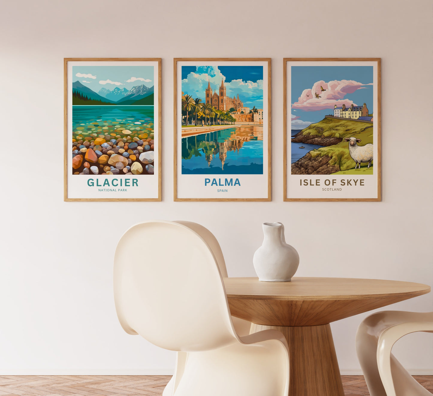 Palma Travel Poster - Mallorca Heart of the Balearic Islands