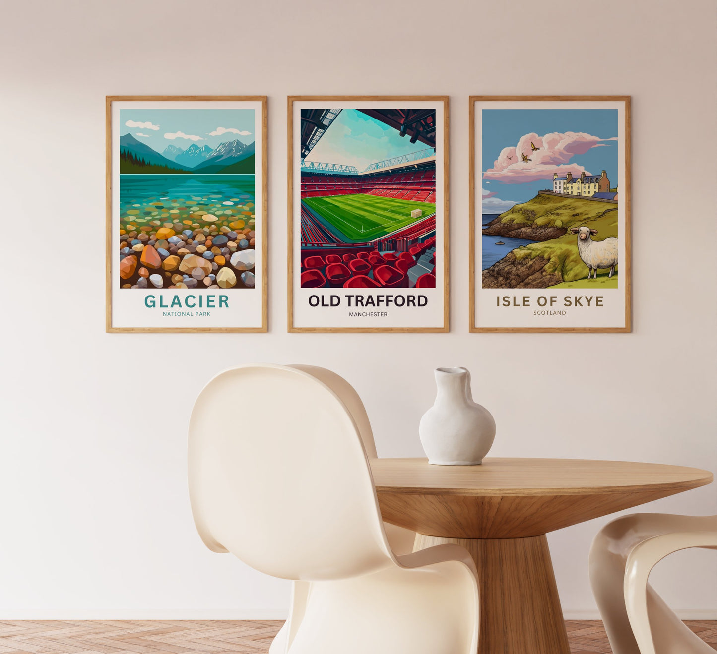 Old Trafford Travel Poster- Theatre of Dreams