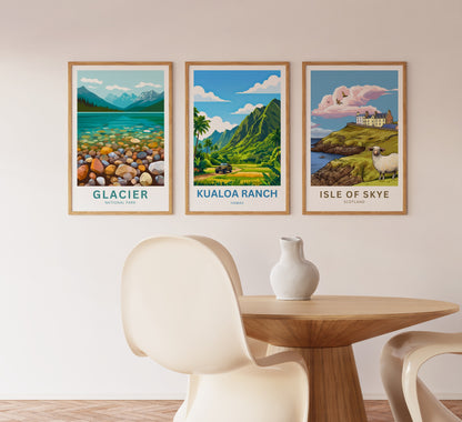 Kualoa Ranch  Travel Poster - Majestic