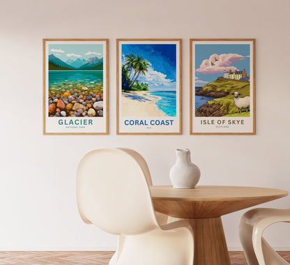 Coral Coast, Fiji Travel Poster