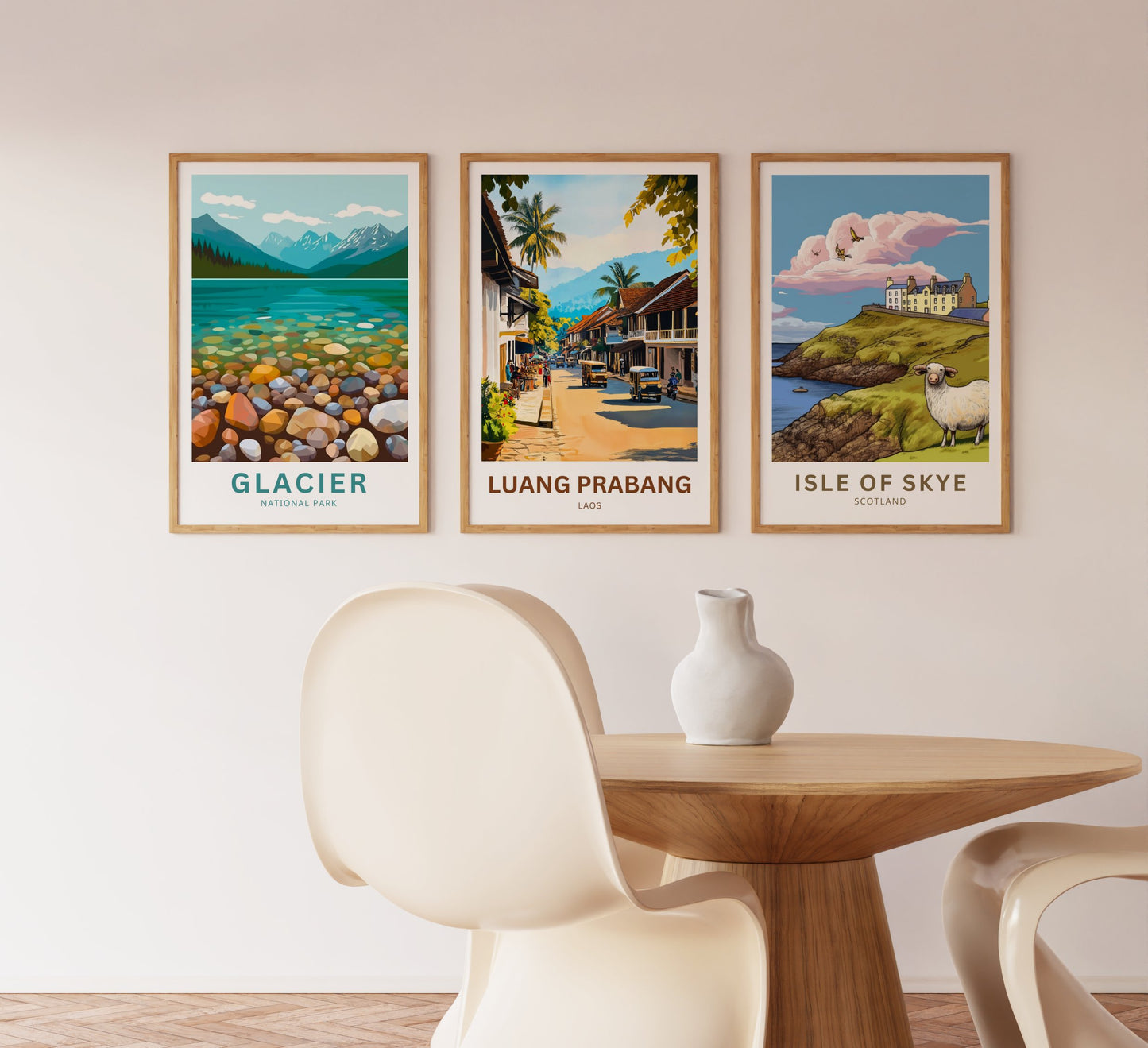 Luang Prabang Travel Poster - Captivating Street of Laos