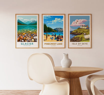 Pinecrest Lake Travel Poster - Summer Gateway